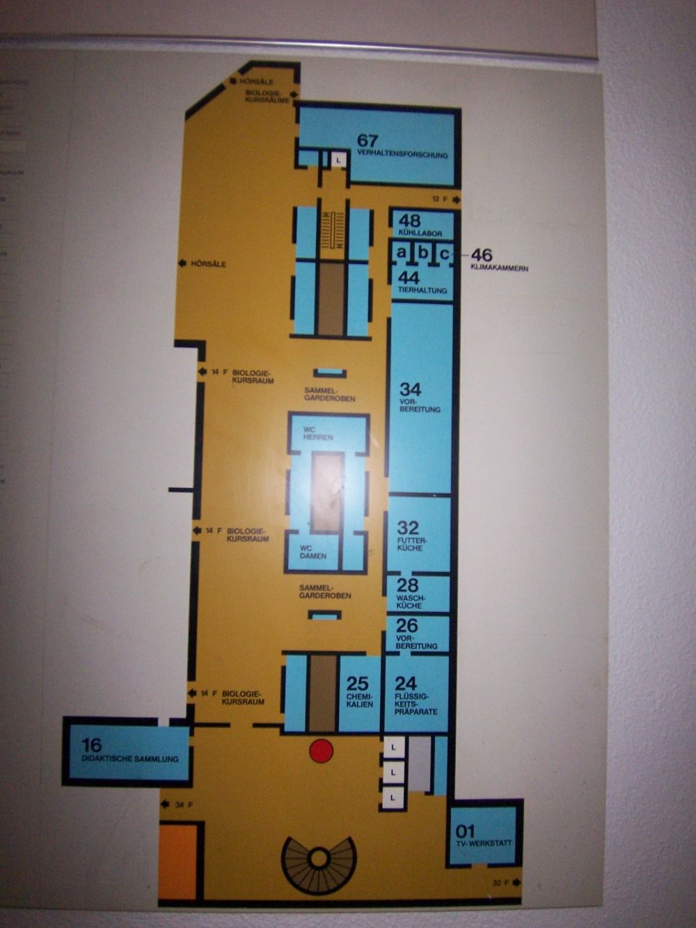 Y13, Stockwerk F: Stockwerkplan (F).