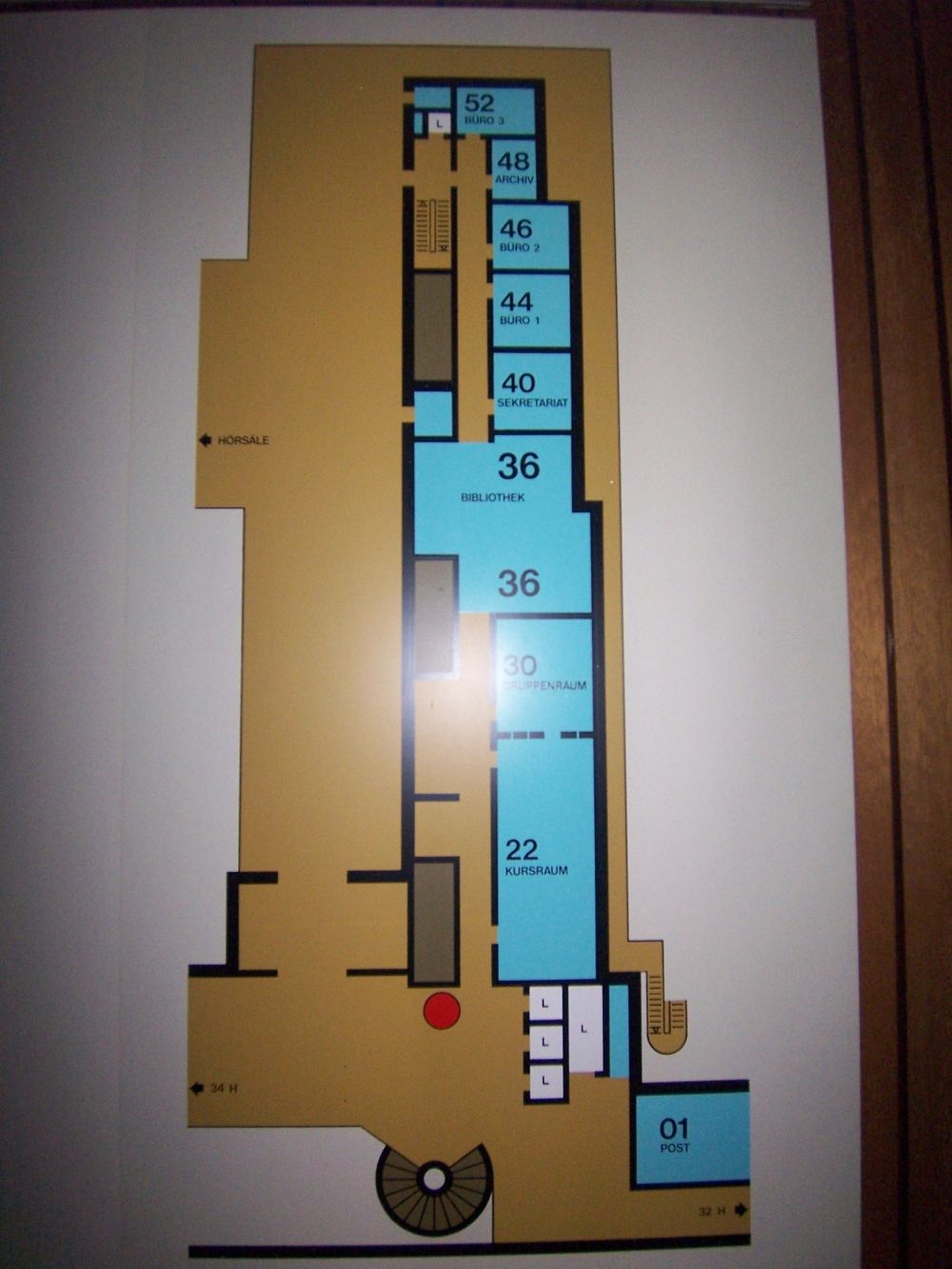 Y13, Stockwerk H: Stockwerkplan (H).