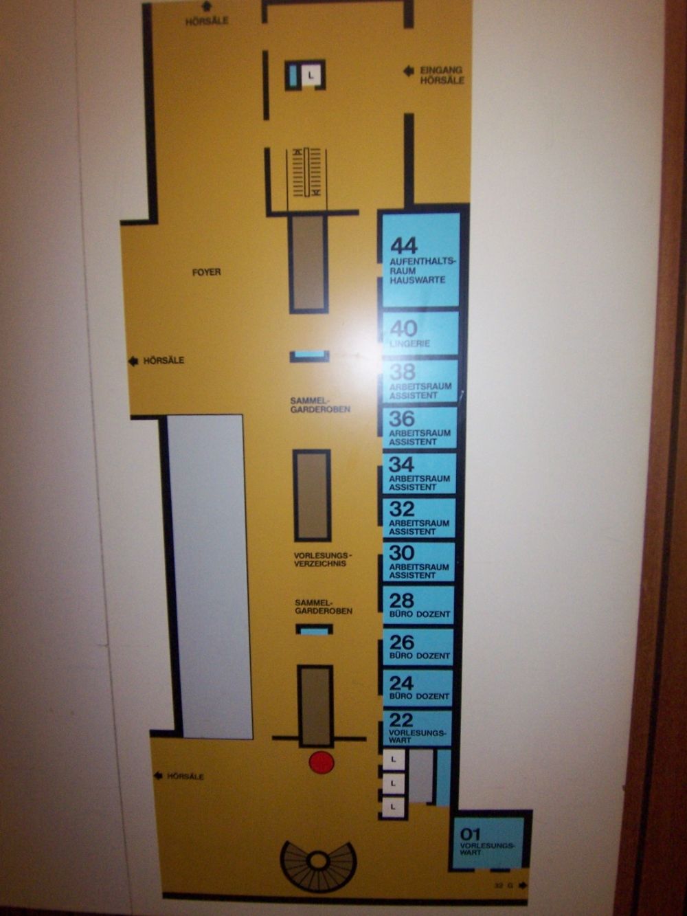 Y13, Stockwerk G: Stockwerkplan (G).