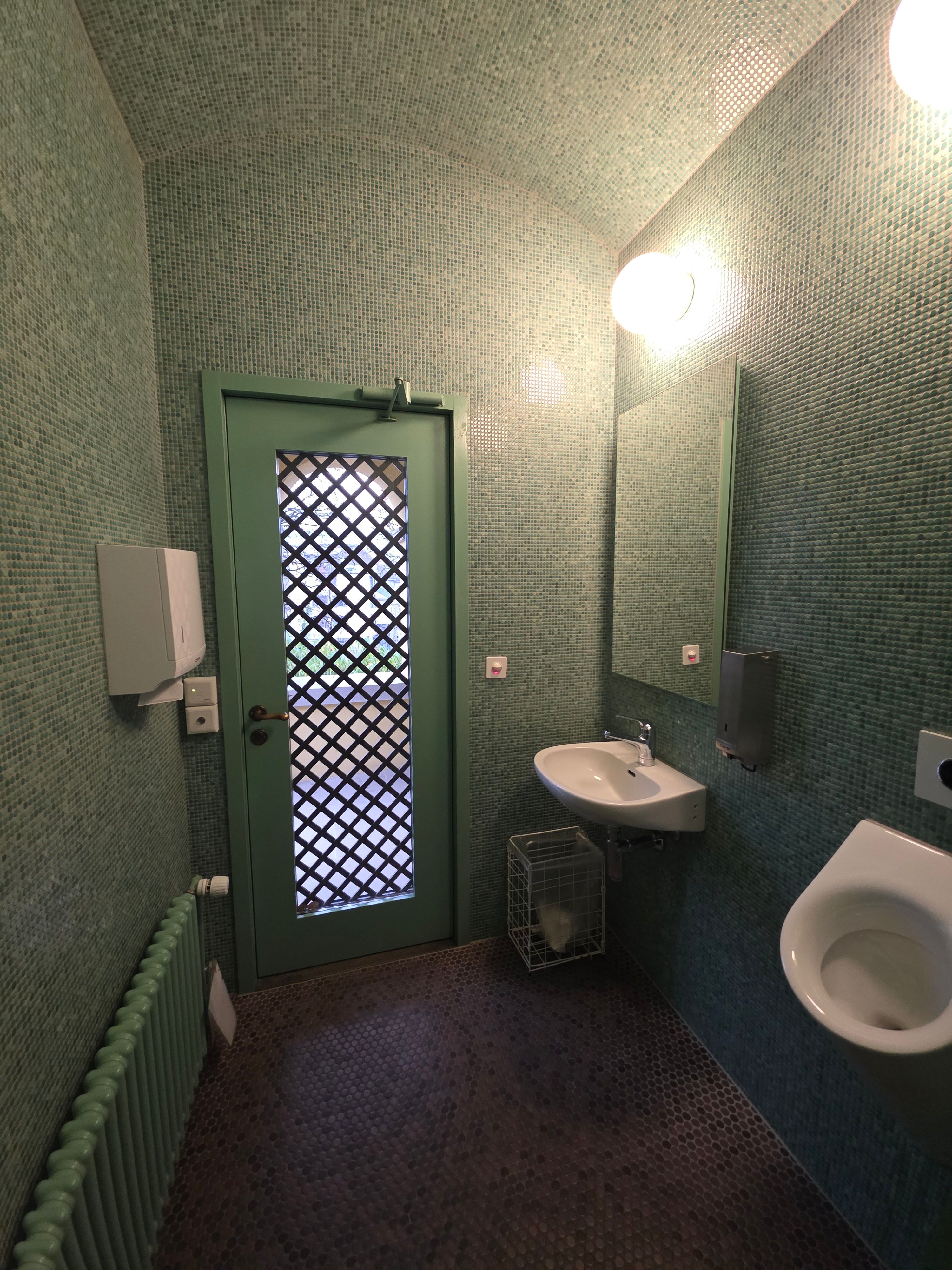 D-03: Blick auf das ganze WC von der Kabine aus.