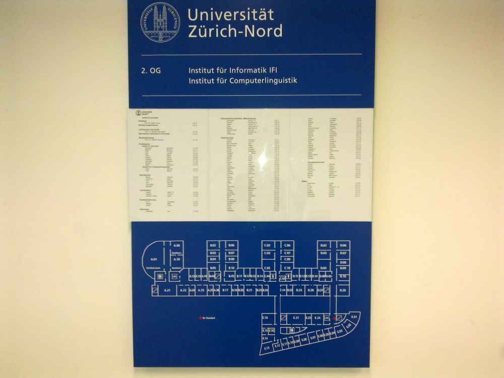 BIN, Stockwerk 2: Stockwerkplan.