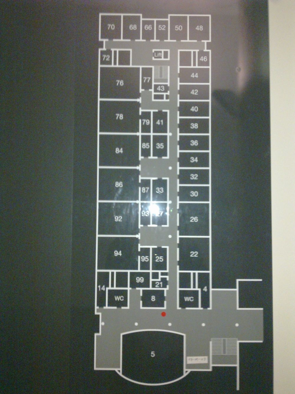 Y17, Stockwerk M: Stockwerkplan M.