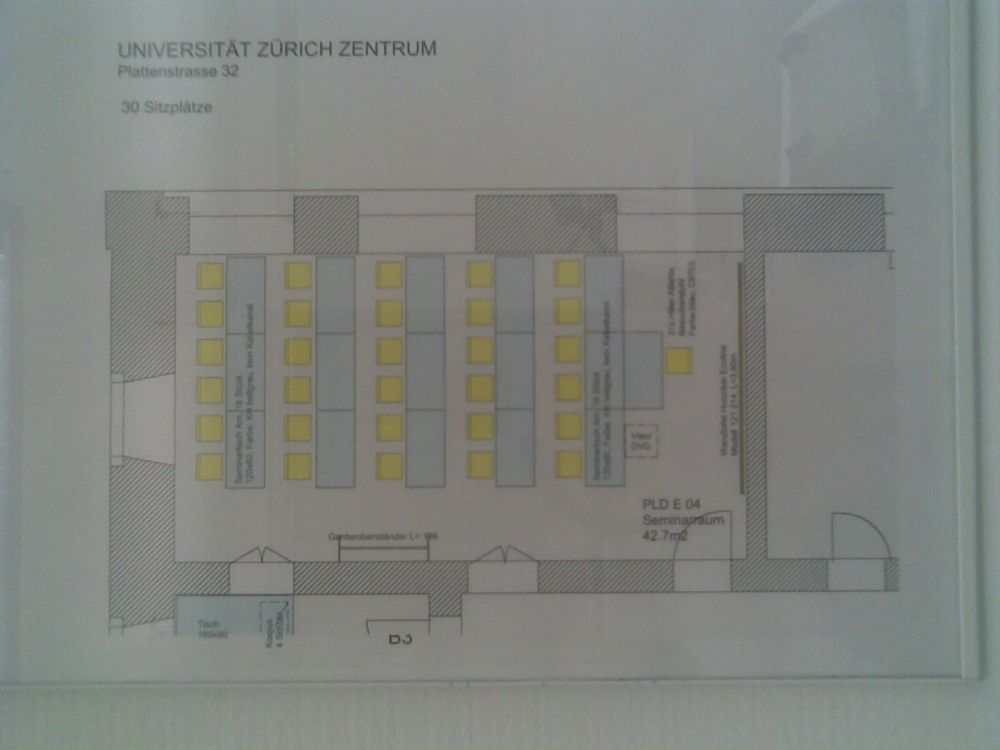 Seminarraum PLD-E-04: Raumplan.