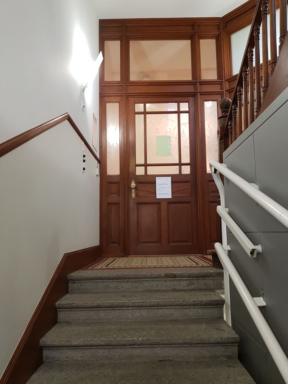 RAG, Stockwerk E: Sicht zum Eingang zum Stockwerk E.