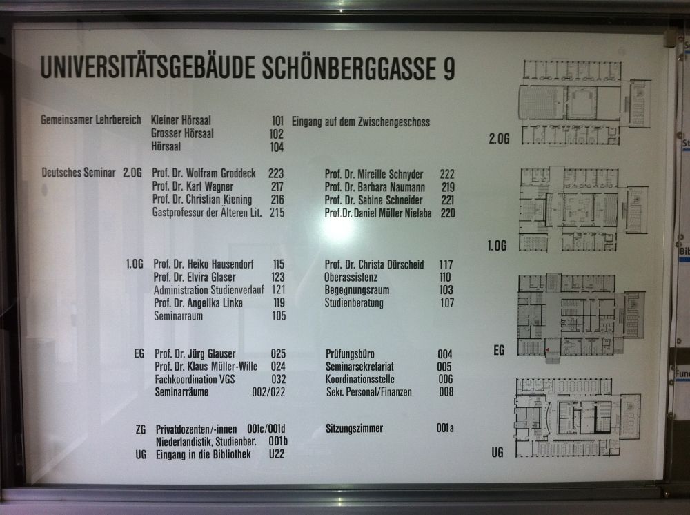 Gebäude SOD: Plan.