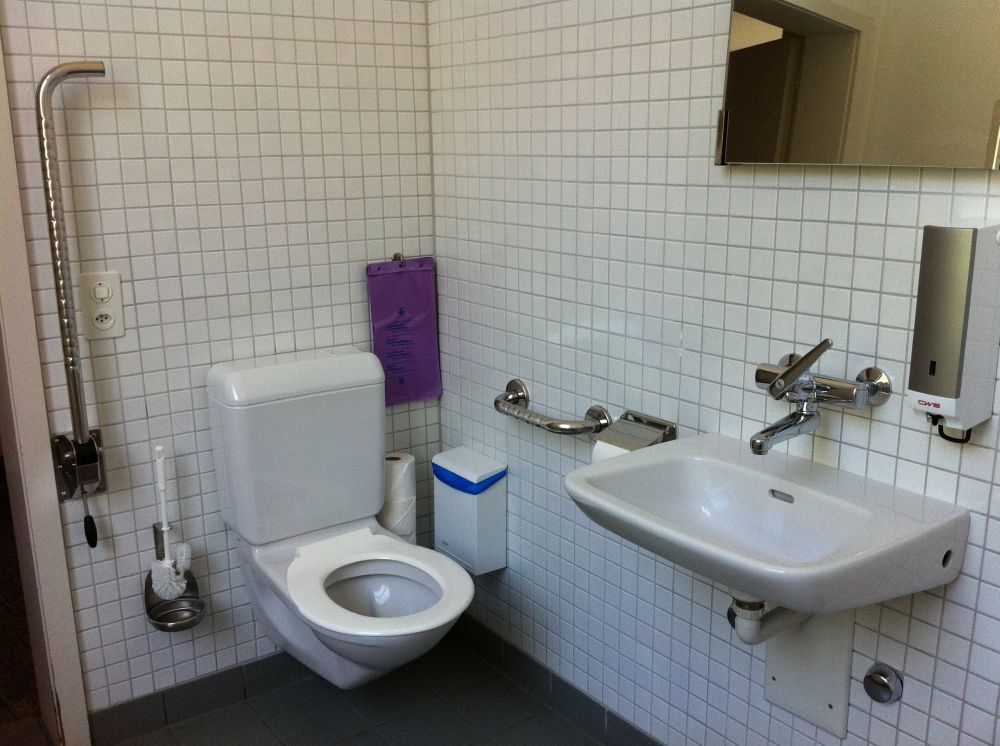 Rollstuhl-WC SOC-E-013: Rollstuhl-WC (Innenraum).