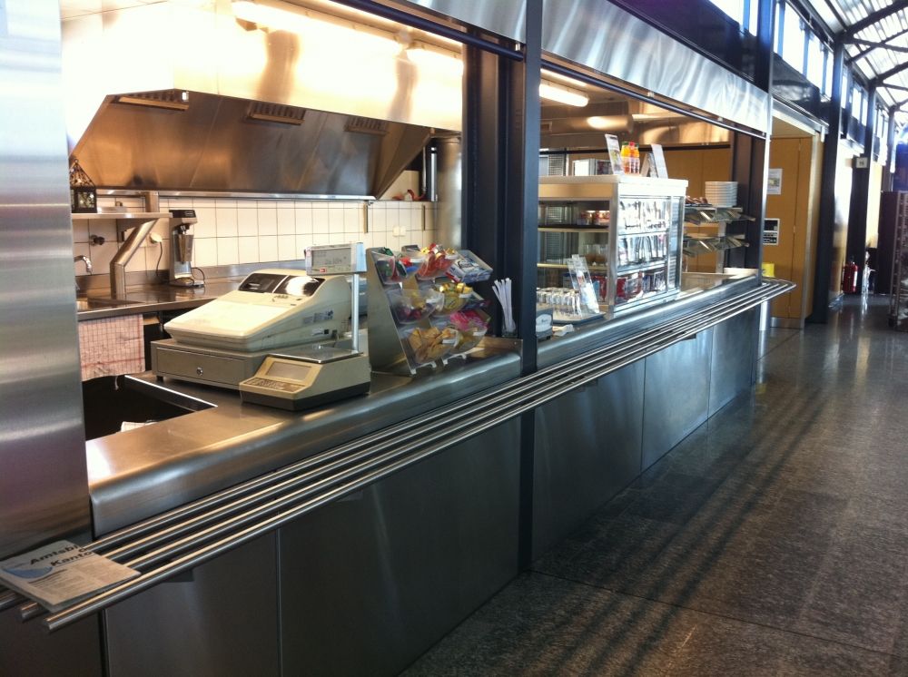 ZUI-E, Cafeteria: Kasse Mensa.