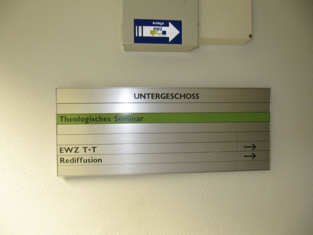 KIR, Stockwerk U: Übersichtstafel Stockwerk U.
