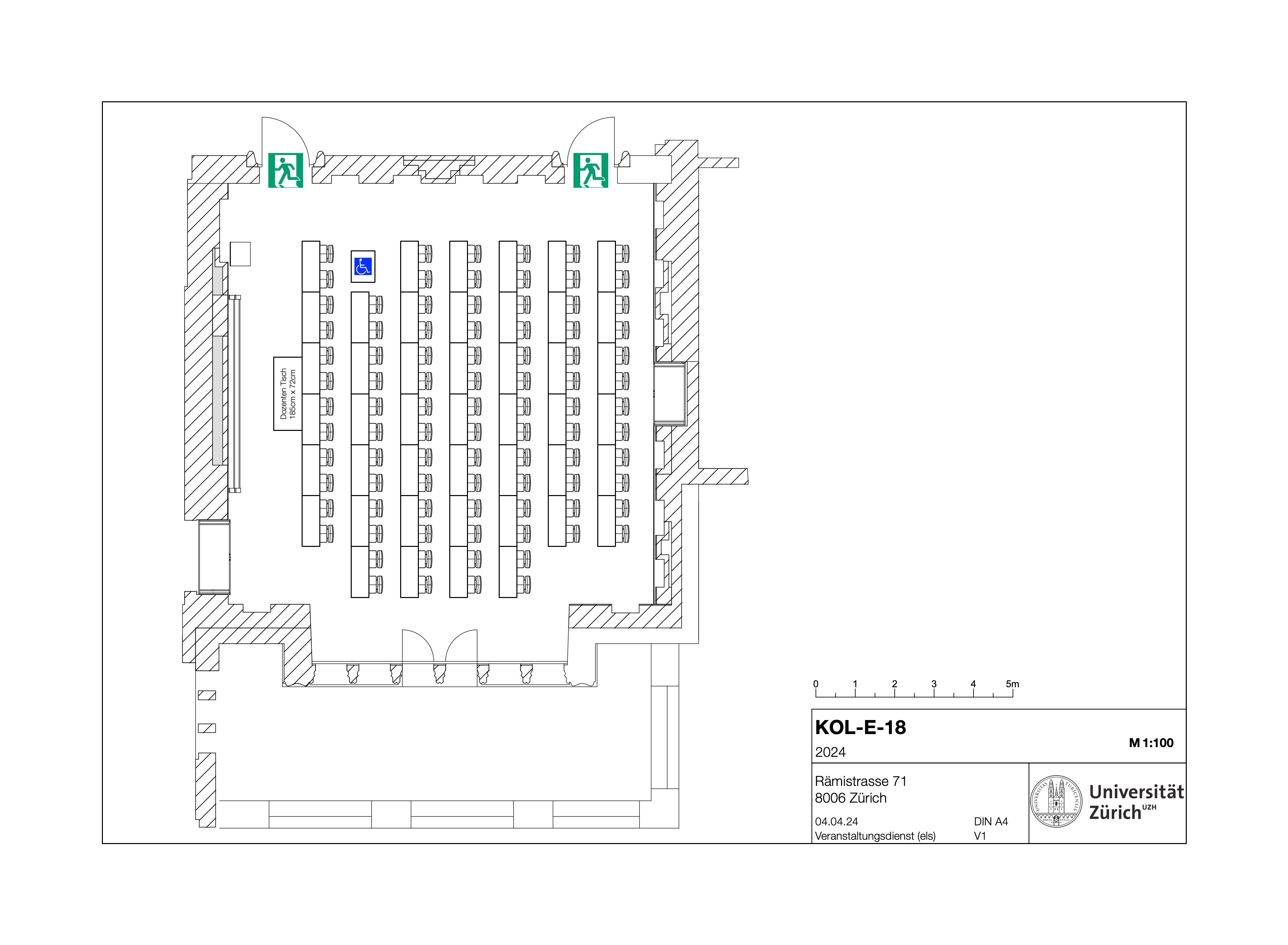 KOL-E-18 Grundriss. Stand: 2024