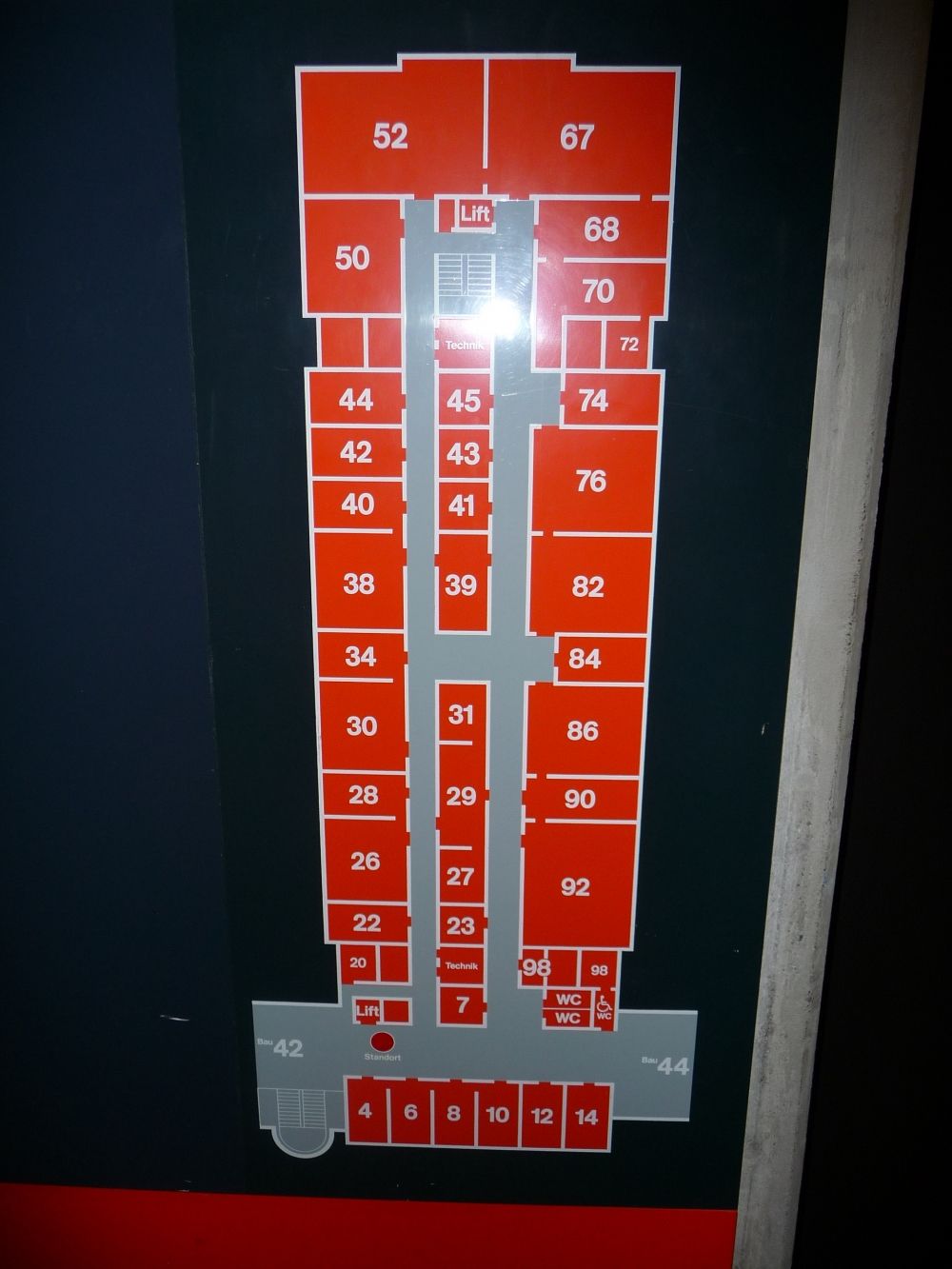 Y23, Stockwerk K: Stockwerkplan (K)
