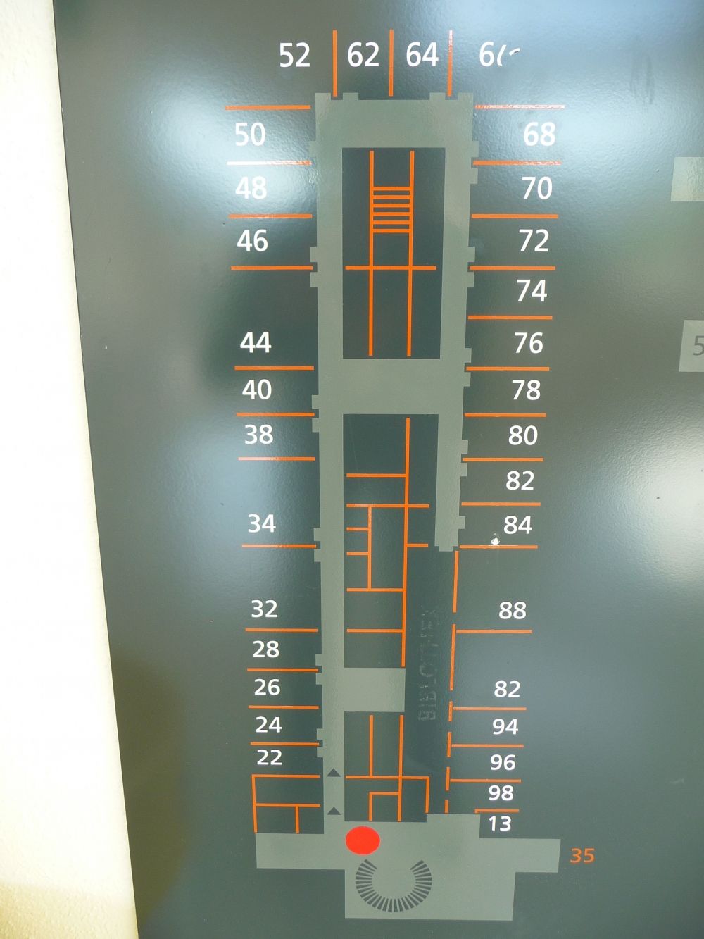 Y34, Stockwerk J: Stockwerkplan J.