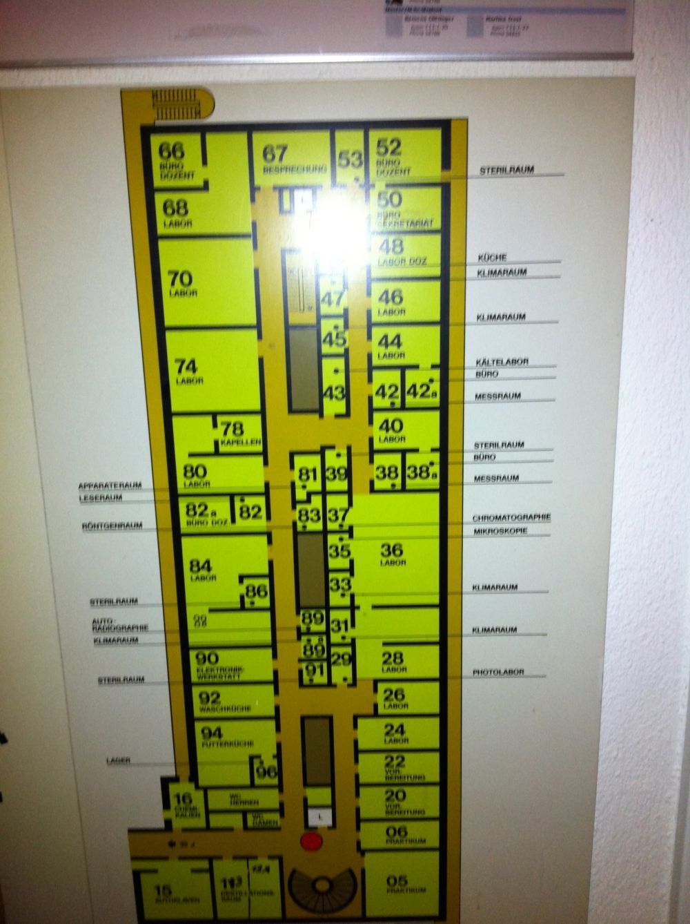 Y11, Stockwerk J: Stockwerkplan (J).