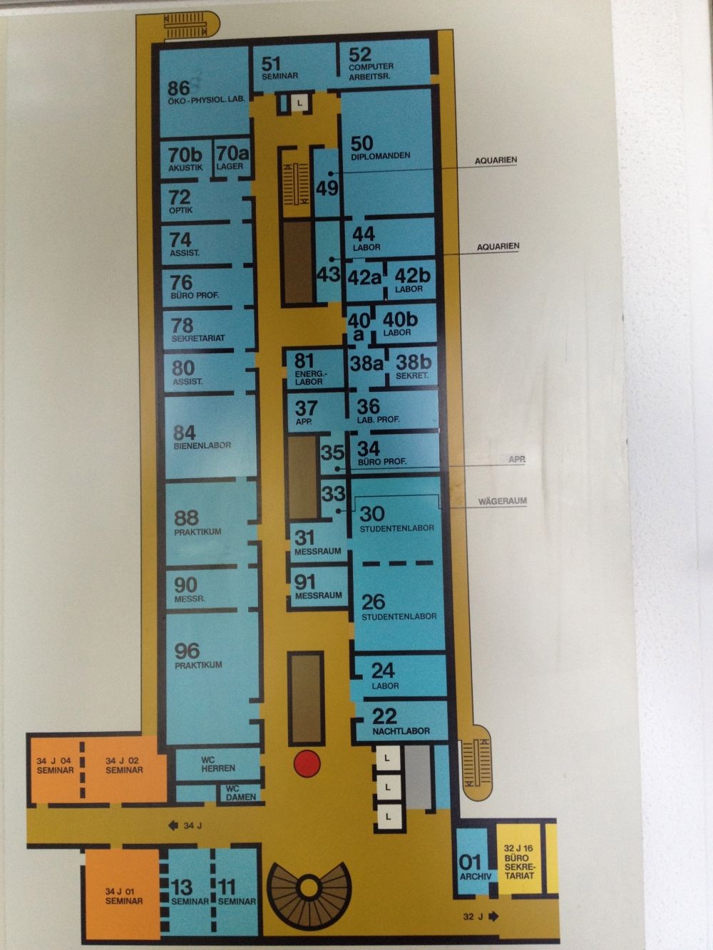 Y13, Stockwerk J: Stockwerkplan (J).