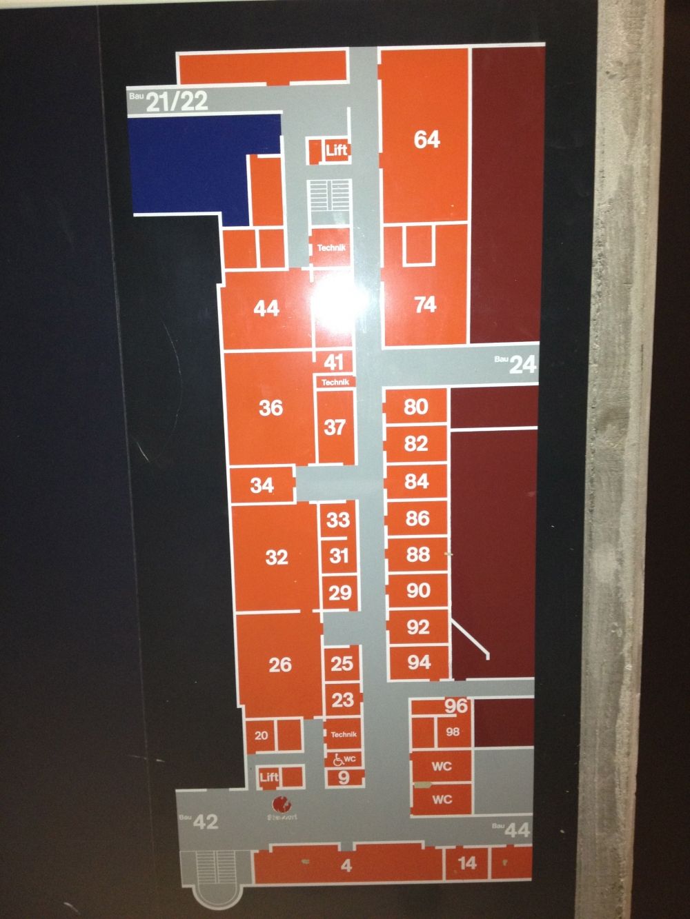 Y23, Stockwerk F: Stockwerkplan (F).