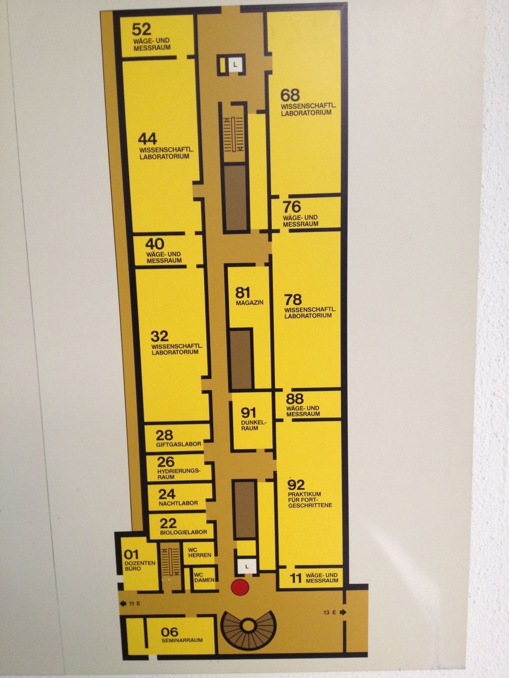 Y32, Stockwerk E: Stockwerkplan E.