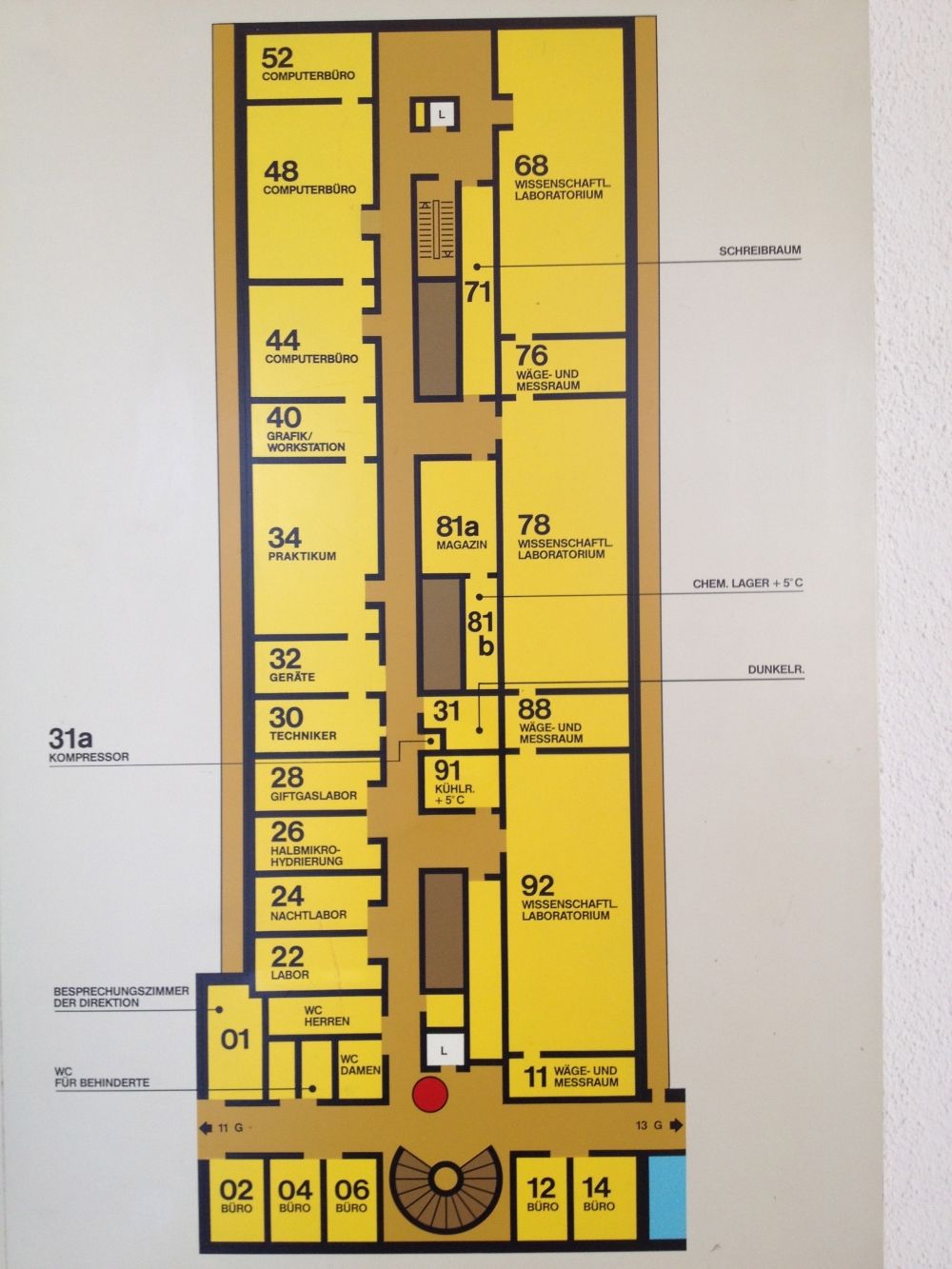 Y32, Stockwerk G: Stockwerkplan G.