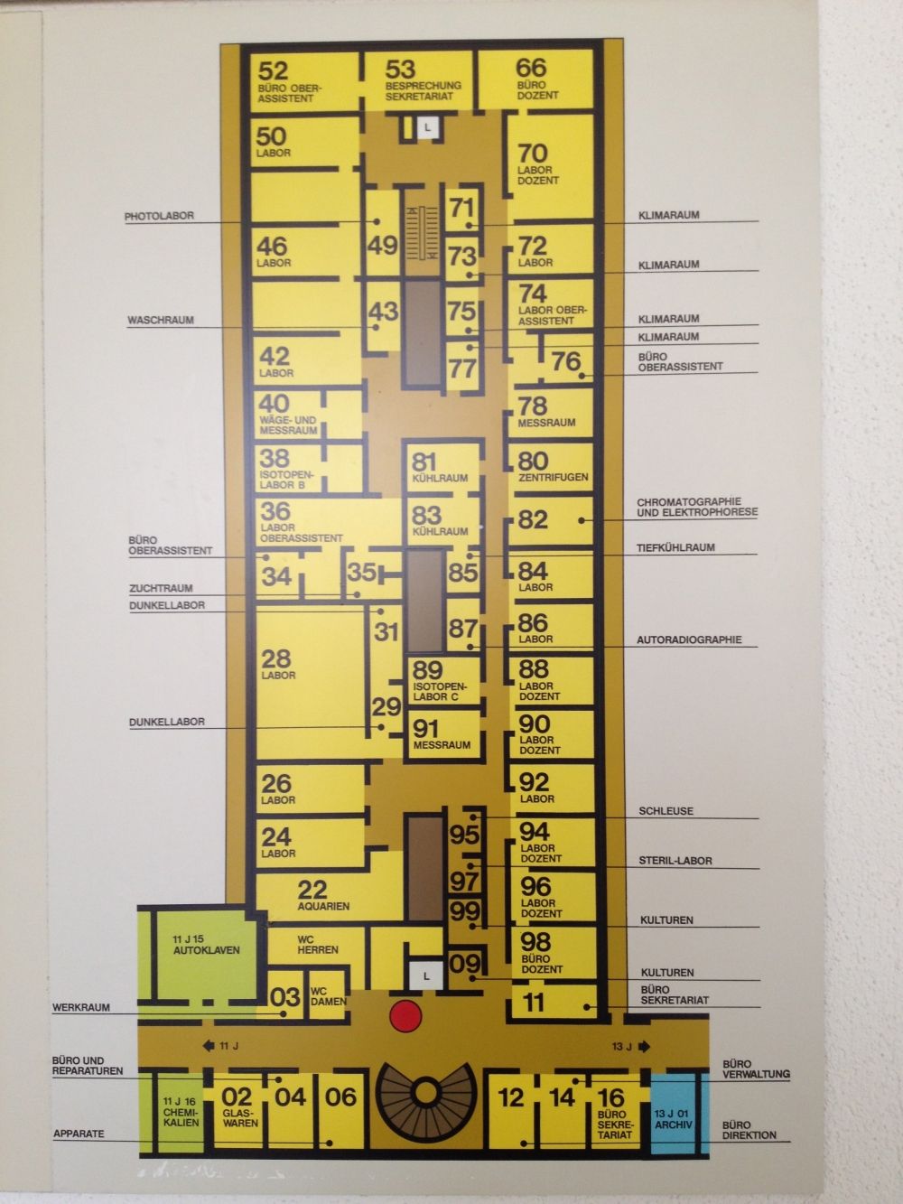 Y32, Stockwerk J: Stockwerkplan J.