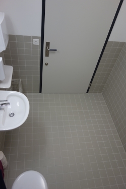 Rollstuhl-WC RAA-H-24: Überblicksbild des WCs von oben.